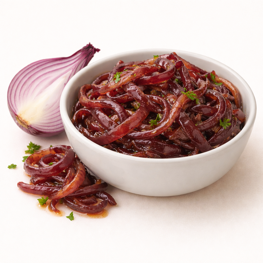 Карамелизованный красный лук